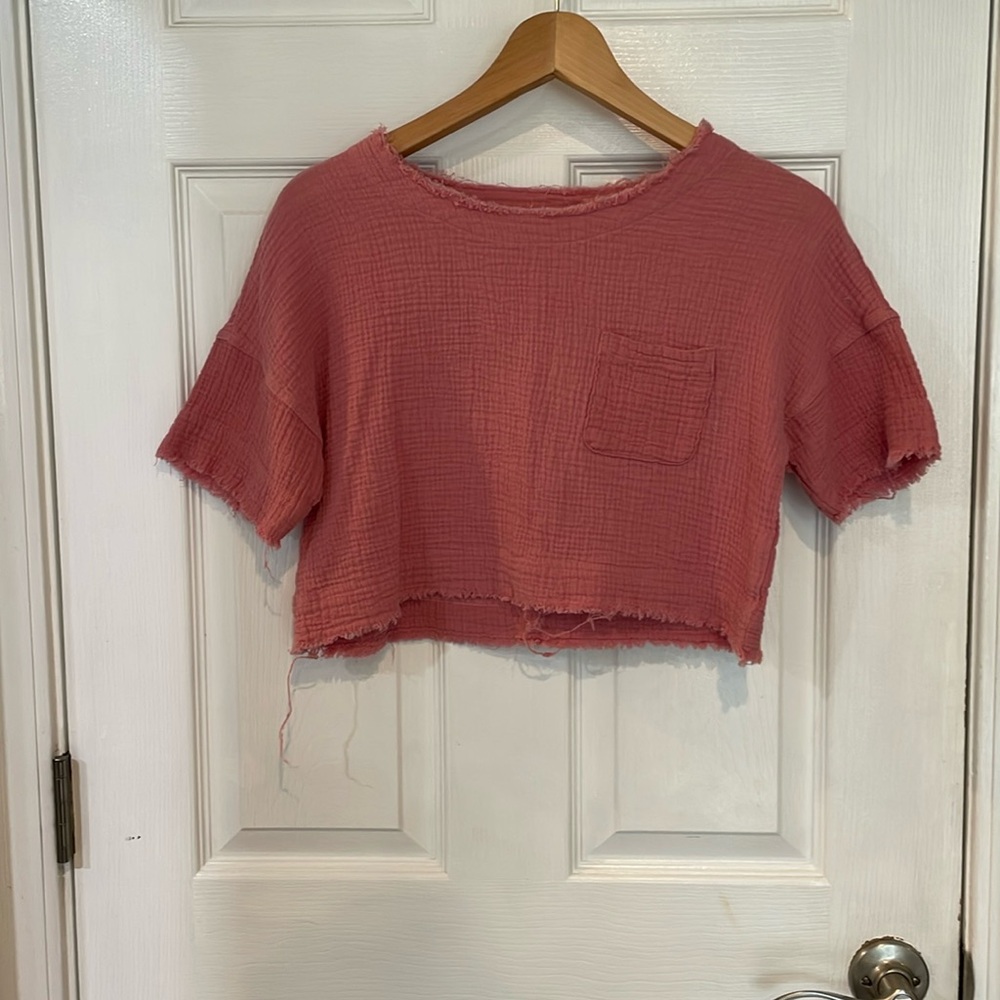 Pink crop top